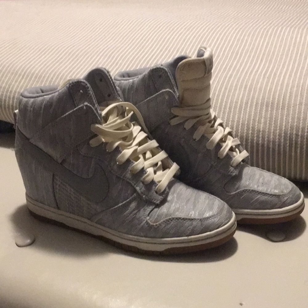 Nike wedge sneakers size 7.5. Like new condition!